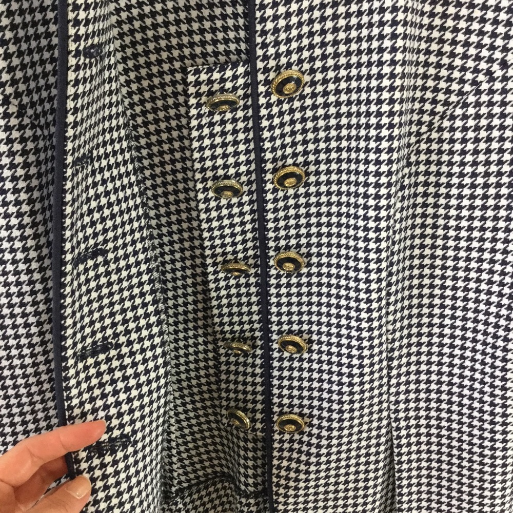 Vintage navy houndstooth band leader jacket - Picture 13 of 13